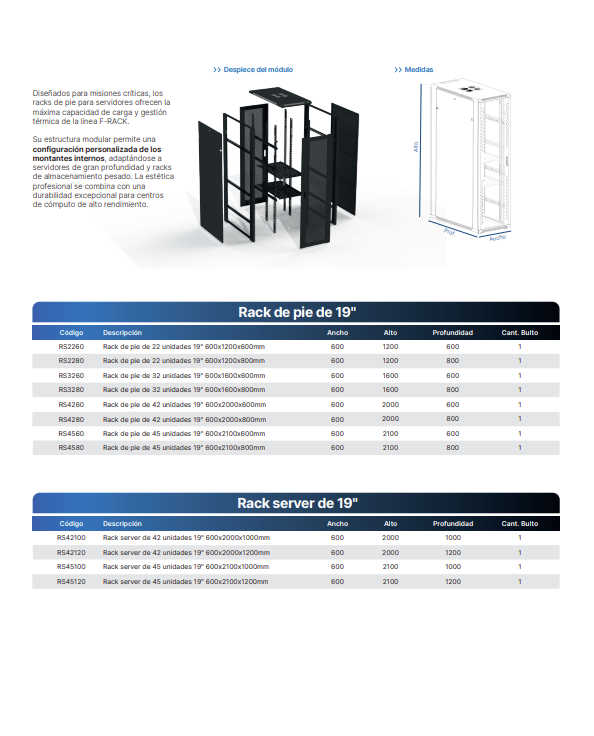 Rack de Pie / Server